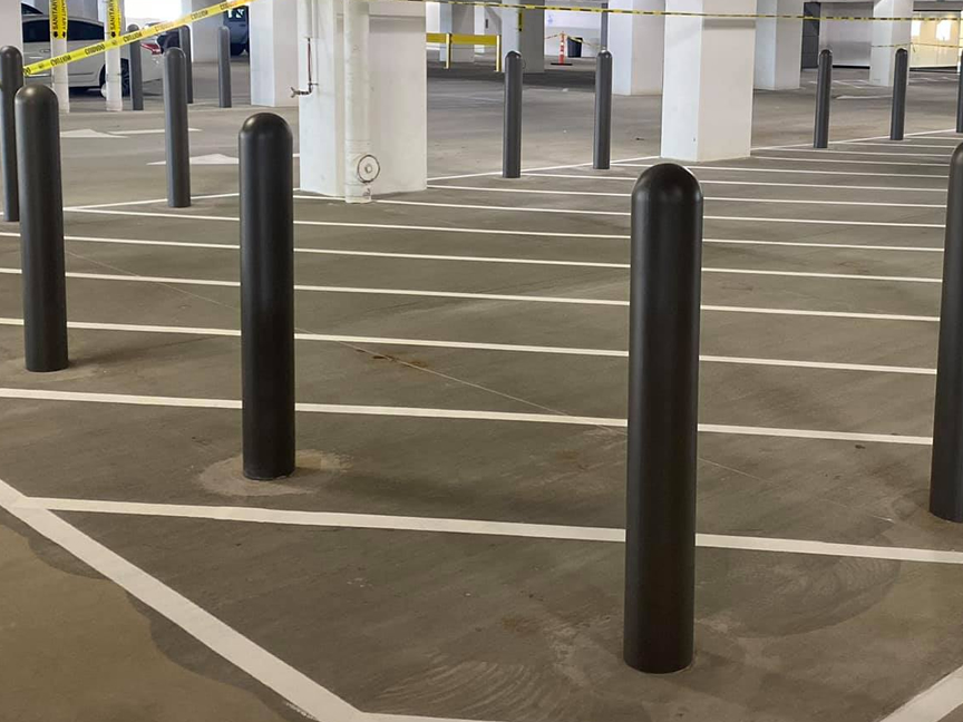 Bollard Installation In Parking Lots