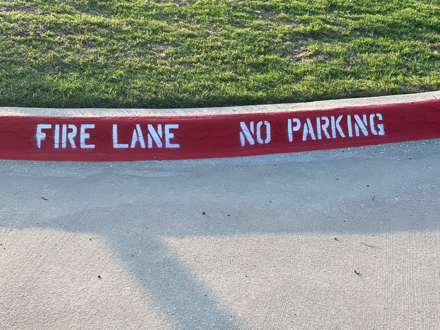 Fire Lane Curb Painting Professionals