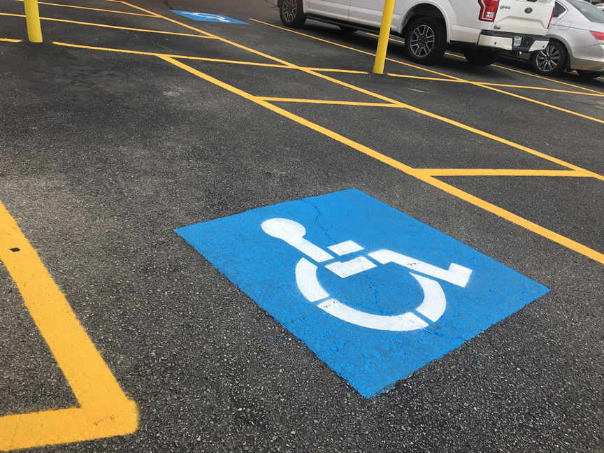 Handicap Stall Striping Company