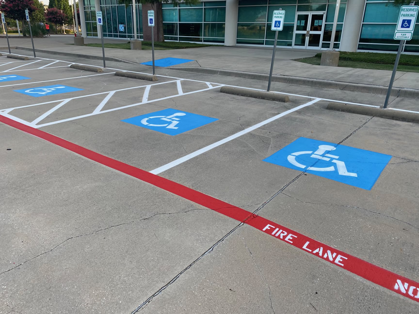 Handicapped Parking Stall Striping Company