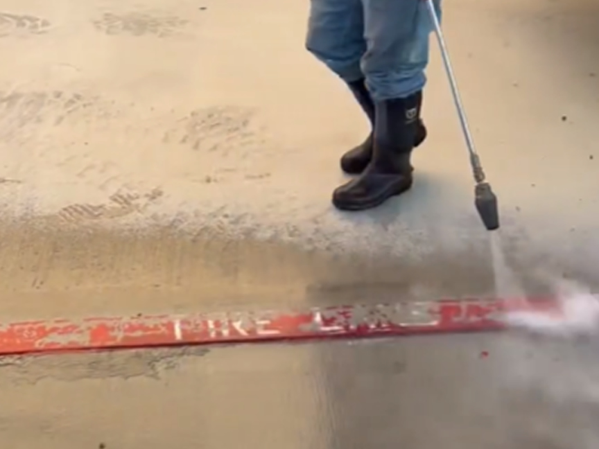 Parking Lot Pressure Washing