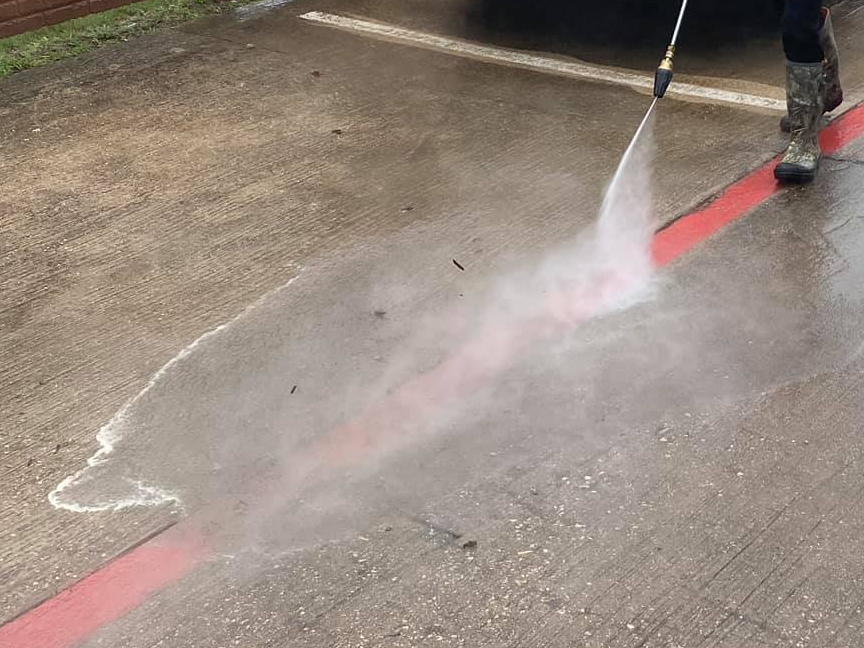 Parking Lot Pressure Washing