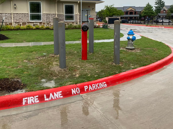 Fire Lane Striping and Stenciling Dallas, TX