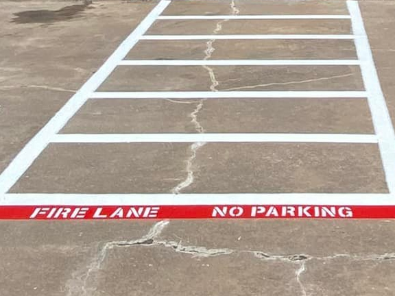 Fire Lane Striping Services in Atlanta, Georgia