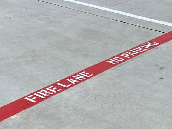 Fire Lane Striping Services Houston Texas