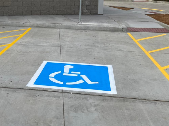 Handicap Stall Striping Company Houston Texas