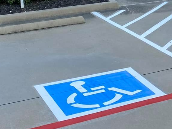 Handicap Stall Striping Miami Florida