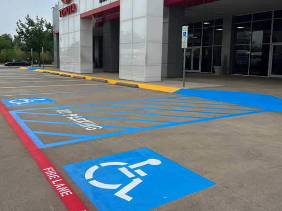Handicap Striping and Stenciling Dallas, TX