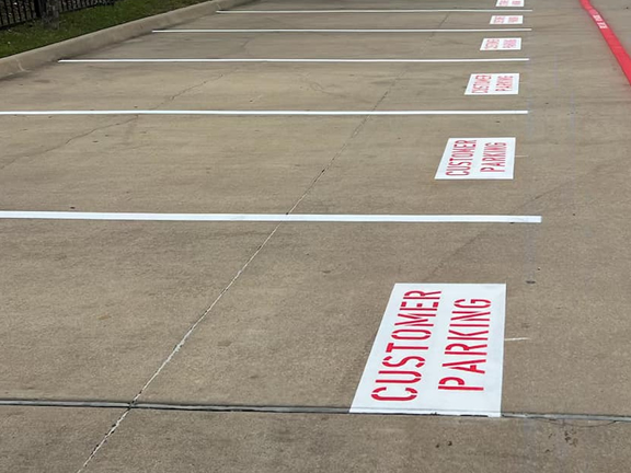 Parking Lot Striping and Stenciling Dallas, Texas