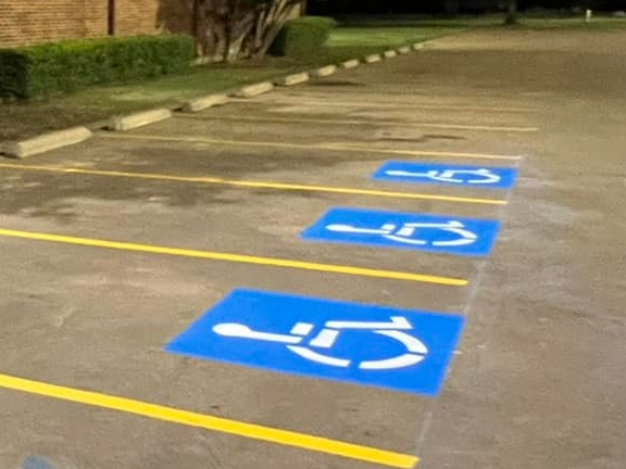 Handicap Stall Striping Leesburg Florida