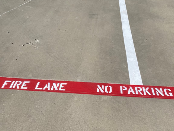 Fire Lane Striping Services Charlotte, NC