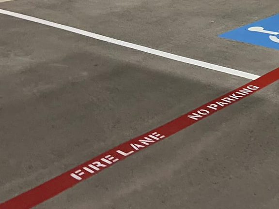 Fire Lane Striping Tyler Texas