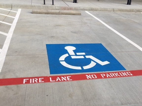 Handicap Stall Striping Services Charlotte, NC