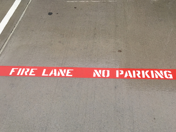 Fire Lane Striping Services Greenville, SC