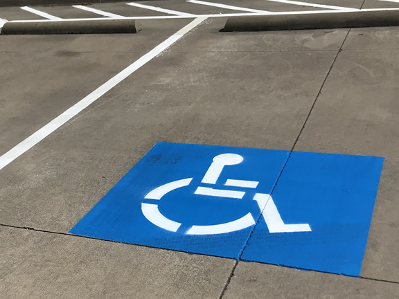 Handicap Stall Striping ADA Compliance Lubbock, TX
