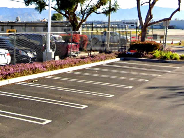 Commercial parking lot striping in Van Nuys California