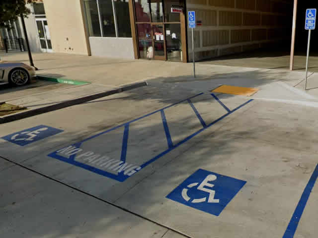 ADA handicap parking striping Fresno CA